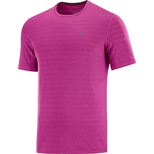 SALOMON XA tee M Camiseta con Tejido Suave de Secado rápido y Detalles Reflectantes para Senderismo