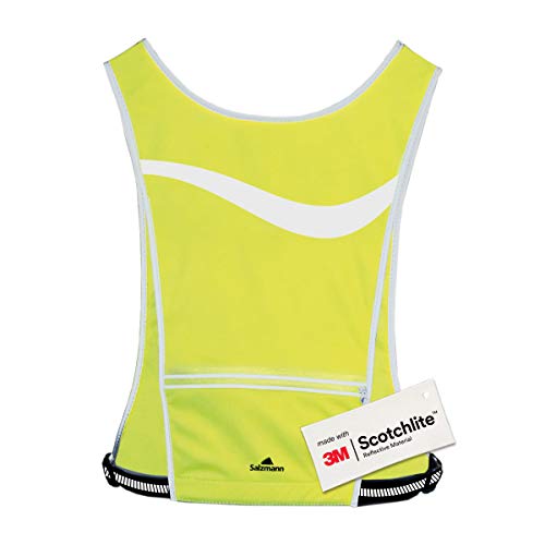 Salzmann 3M Chaleco Deportivo Reflectante para Correr y Ciclismo | Ligero, Ajustable y Transpirable | Hecho con 3M Scotchlite