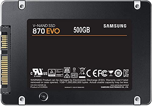 Samsung 870 EVO B2B MZ-77E250E - Disco duro SSD SATA de 2,5 pulgadas, 500 TB