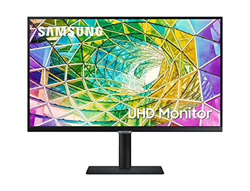 Samsung LS27A800NMUXEN - Monitor Profesional de 27" 4K UHD (3,840 x 2,160, Panel IPS), HDR10, 5ms, Flicker Free, Ajustable en Altura, inclinación, Giro y pivote, Plano