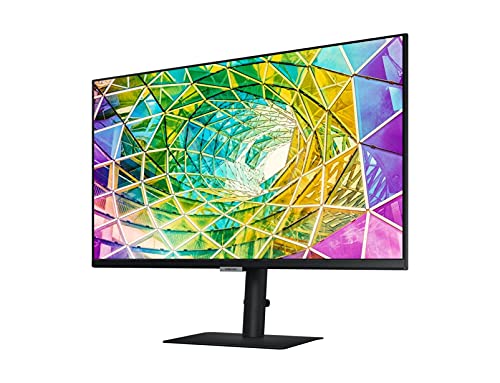 Samsung LS27A800NMUXEN - Monitor Profesional de 27" 4K UHD (3,840 x 2,160, Panel IPS), HDR10, 5ms, Flicker Free, Ajustable en Altura, inclinación, Giro y pivote, Plano