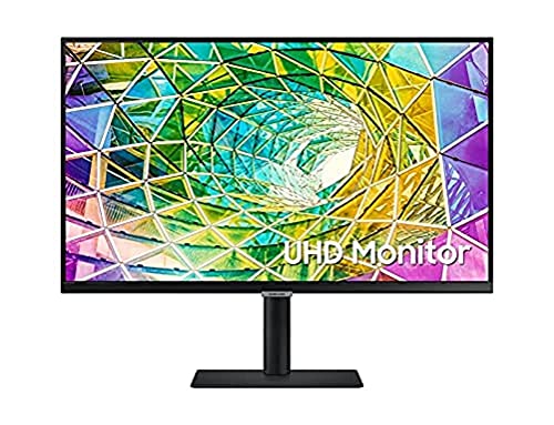 Samsung LS27A800NMUXEN - Monitor Profesional de 27" 4K UHD (3,840 x 2,160, Panel IPS), HDR10, 5ms, Flicker Free, Ajustable en Altura, inclinación, Giro y pivote, Plano