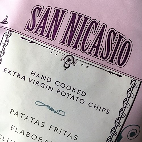 San Nicasio Patatas Fritas [Pack 3 x 150 g] en Aceite de Oliva Virgen Extra con Sal Rosa del Himalaya