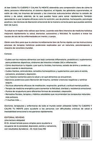 Sana tu Cuerpo, Calma tu Mente: Desintoxicar Hígado, Intestino Permeable, Salud Hormonal, Curación Emocional, Relajación, Ansiedad y Sanidad mental, ... holistica, Intestino permeable, Higado)