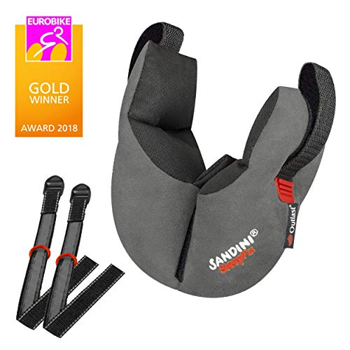 SANDINI SleepFix® Kids BIKE – Cojín cervical con función de sujeción y compensación de temperatura - Accesorio de asiento infantil para bicicleta - Evita que la cabeza de su hijo caiga mientras duerme