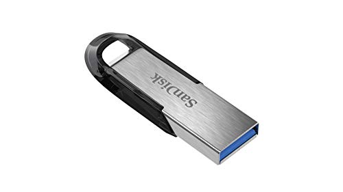 SanDisk Ultra Flair Memoria flash USB 3.0 de 64 GB, con carcasa de metal duradera y elegante y hasta 150 MB/s de velocidad de lectura, Negro