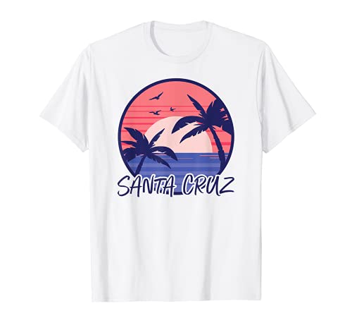 Santa Cruz California Surfing Surfer vintage retro Camiseta