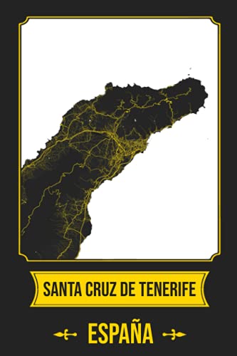 SANTA CRUZ DE TENERIFE España Cuaderno: Squareious de la Ciudad de SANTA CRUZ DE TENERIFE, Hoja Forrada, Diario 200 PÁGINAS, 6x9