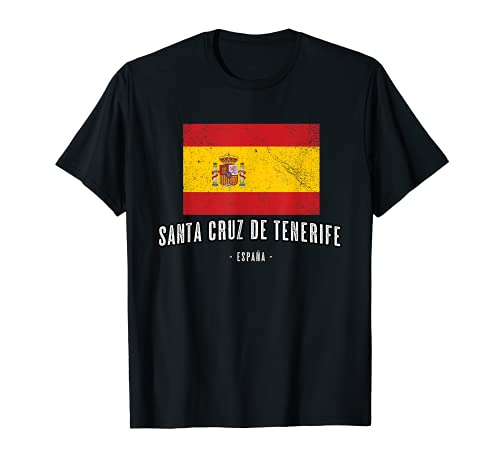 Santa Cruz de Tenerife España | Souvenir Ciudad - Bandera - Camiseta