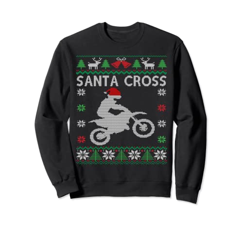 Santa Cruz Dirt Bike Santa Motorcross Feo Navidad Sudadera