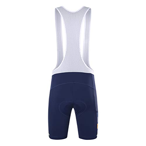 Santic Culote Bicicleta Hombre Culotte Ciclismo Hombre Culote Pantalones Cortos Ciclismo Hombre con Bolsillos Azul Marino M