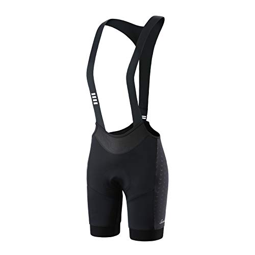 Santic Culote Bicicleta Mujer Acolchado Culotte Ciclismo Mujer Gel Pantalones Cortos Ciclismo EU M