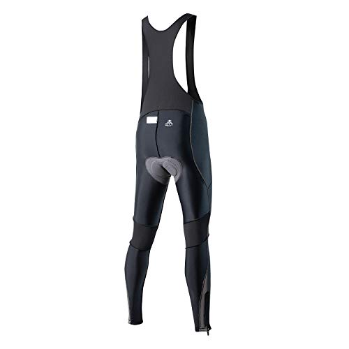 Santic Culote Ciclismo Hombre Largo Culote Bicicleta Montaña/MTB con Badana con Tirante con Bolsillo Gris EU XXL