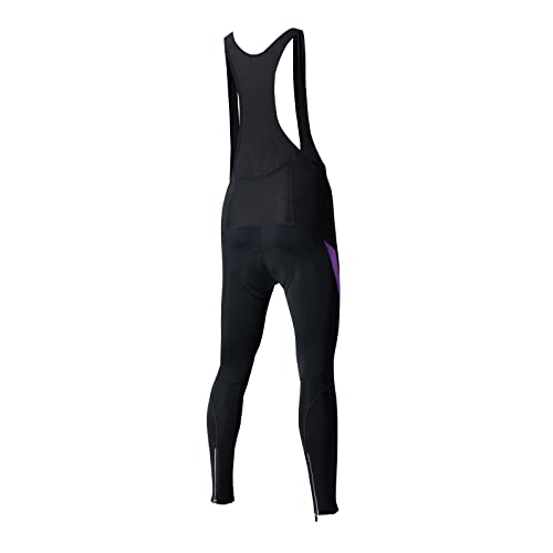 Santic Culote Ciclismo Mujer Largo Culote Bicicleta Montaña/MTB con Badana con Tirante con Bolsillo Morado EU M