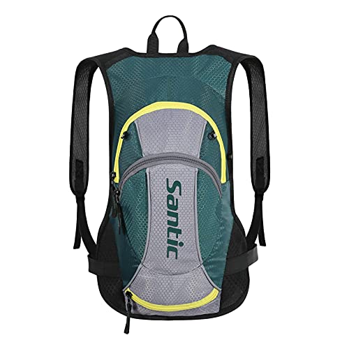 Santic Mochila Ciclismo 15L MTB Montaña Mochila Bicicleta Montaña/Carretera Pequeña Verde