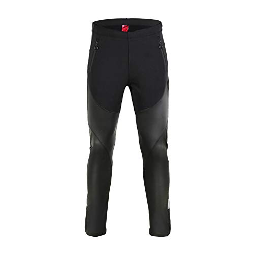 Santic Pantalon Bicicleta Hombre Largo Pantalones Ciclismo MTB Montaña Invierno Térmicos Negro EU XL