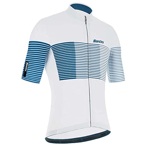 Santini Camiseta de ciclismo para hombre Tono Flecha Silver Bullet L