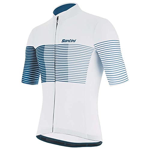 Santini Camiseta de ciclismo para hombre Tono Flecha Silver Bullet L