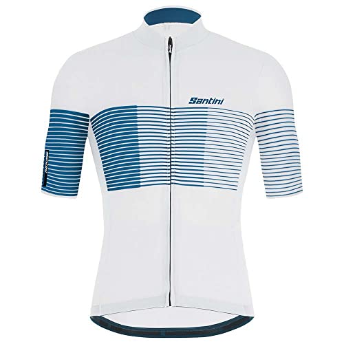 Santini Camiseta de ciclismo para hombre Tono Flecha Silver Bullet L