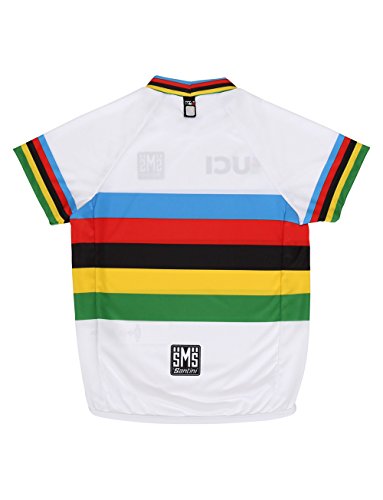 Santini Camiseta de Manga Corta para niño con diseño de campeón del Mundo UCI, Multicolor, Talla única