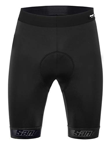 Santini Fase Culotte Corto con Tirantes para Hombre, Fase, Hombre, Color Negro, tamaño Medium