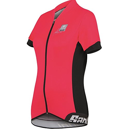 Santini Fashion Aero - Maillot de Ciclismo para Hombre, Color Rosa Coral, Talla 2XL