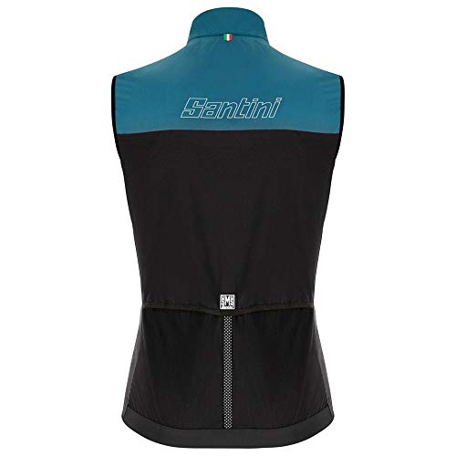 Santini - Ropa de ciclismo para hombre sin mangas Redux Genio, PETROLIO, XX-Large