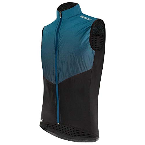 Santini - Ropa de ciclismo para hombre sin mangas Redux Genio, PETROLIO, XX-Large