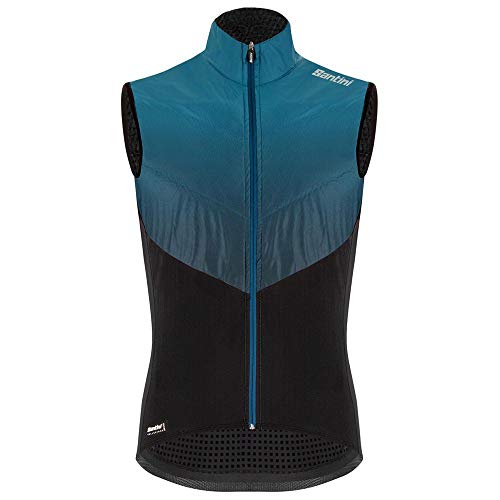 Santini - Ropa de ciclismo para hombre sin mangas Redux Genio, PETROLIO, XX-Large