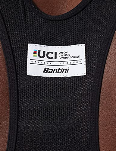 Santini UCI Eyes - Pantalones Cortos para Hombre, Hombre, Pantalones Cortos, RE1075GITEYES, Multicolor, M