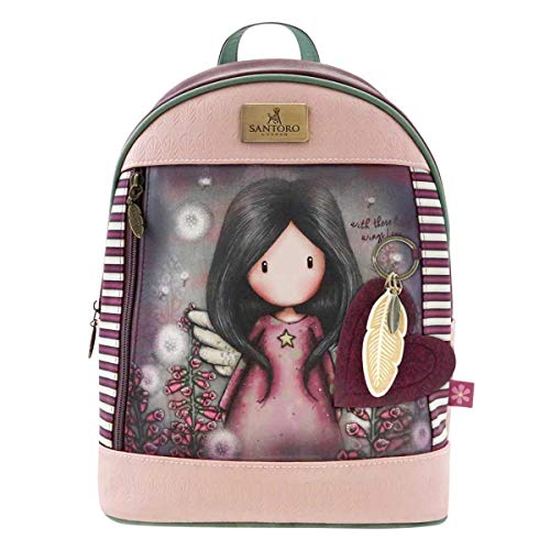 SANTORO GORJUSS 1023GJ02, Mochila Grande Little Wings para Mujer, Violeta, 25,5cm x 31cm x 10cm