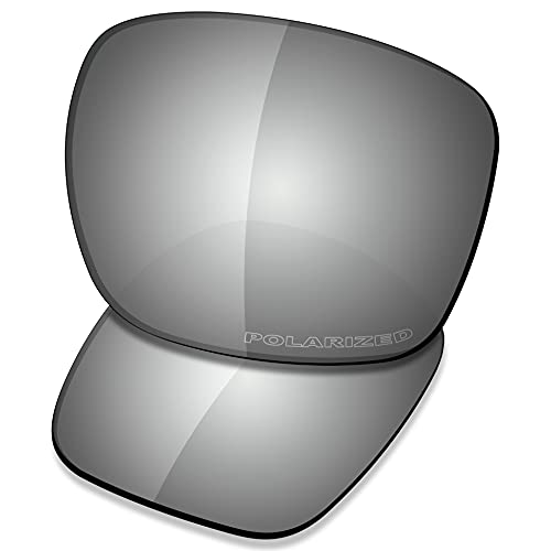 Saucer - Lentes de repuesto para gafas de sol Oakley Sliver OO9262, (High Defense - Metal cromado polarizado.), Talla única