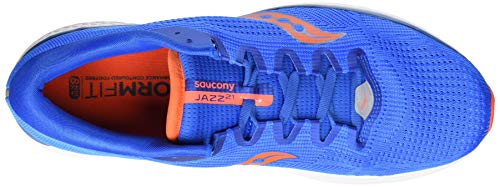 Saucony Jazz 21, Zapatillas de Running Hombre, Azul (Blue/Orange 36), 44.5 EU