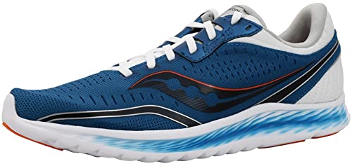 Saucony Kinvara 11 Zapatillas de Carretera o de Atletismo Intermedio con Soporte Neutro para Hombre Azul Blanco 48 EU