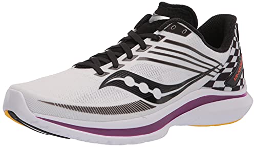 Saucony Kinvara 12 Zapatillas de Carretera para Mujer Blanco Negro 40 EU