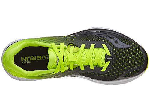 Saucony Kinvara 8, Zapatillas de Running Hombre, (Negro/Limón Amarillo/Blanco), 44.5 EU