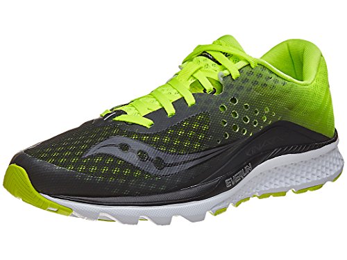 Saucony Kinvara 8, Zapatillas de Running Hombre, (Negro/Limón Amarillo/Blanco), 44.5 EU