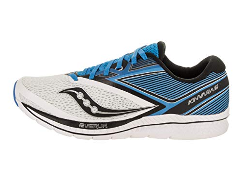 Saucony Kinvara 9, Zapatillas de Deporte Hombre, Blanco (Wht/BLU/Blk 2), 44 EU