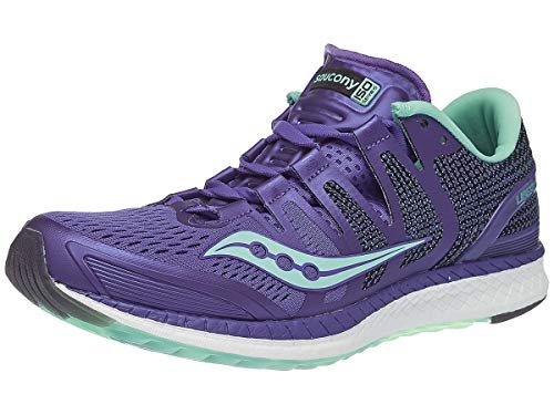 Saucony Liberty ISO Stabilitätsschuh Damen-Lila, Mint, Zapatillas de Running Zapato de Estabilidad Mujer, Violet/Aqua, 38.5 EU
