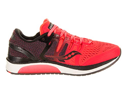 Saucony Liberty ISO, Zapatillas de Deporte Mujer, Rojo (Viz Red/Blk/Gry 2), 37.5 EU