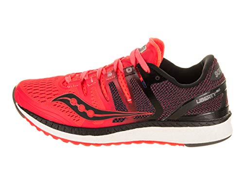 Saucony Liberty ISO, Zapatillas de Deporte Mujer, Rojo (Viz Red/Blk/Gry 2), 37.5 EU