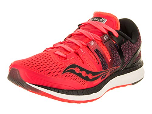 Saucony Liberty ISO, Zapatillas de Deporte Mujer, Rojo (Viz Red/Blk/Gry 2), 37.5 EU