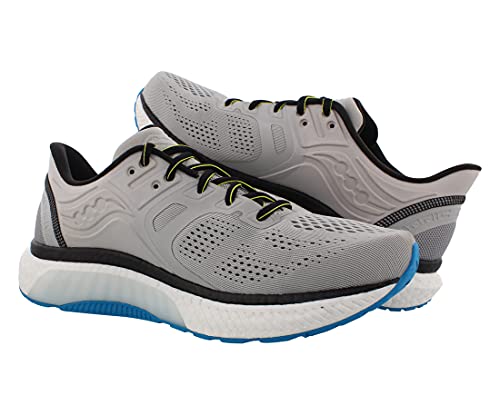 Saucony Men's Hurricane 23, Grey/Black, 12 Medium