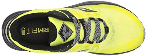 Saucony Men's Mad River TR2 Trail Running Shoe, Citrus/Black, 10