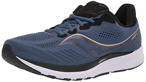 Saucony Men's Ride 14 Running Shoe, Storm/Frost, Numeric_13