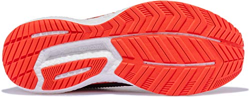 Saucony Men's Triumph 18 Road Running Shoe, Khaki/Orange, Numeric_8_Point_5