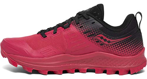 Saucony Peregrine 10 ST Barberry/Black, Zapatillas de Atletismo Mujer, 37.5 EU