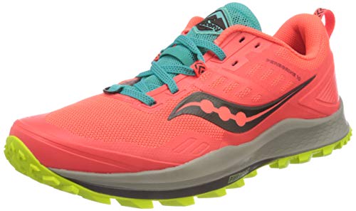 Saucony Peregrine 10, Zapatillas para Carreras de montaña Hombre, Vizired/Citron, 40 EU