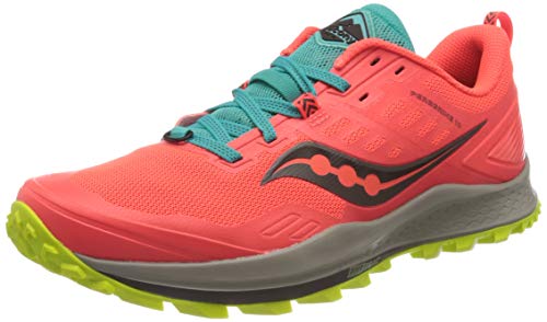 Saucony Peregrine 10, Zapatillas para Carreras de montaña Hombre, Vizired/Citron, 42 EU