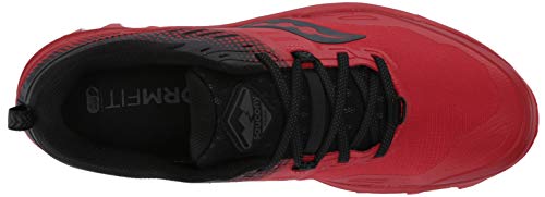 Saucony Peregrine 10 - Zapatillas, Rosso (Black Red), 42 EU